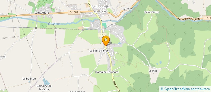 localisation de l'entreprise MONSIEUR CEDRIC GENEVOIS  BELLEGARDE-EN-FOREZ