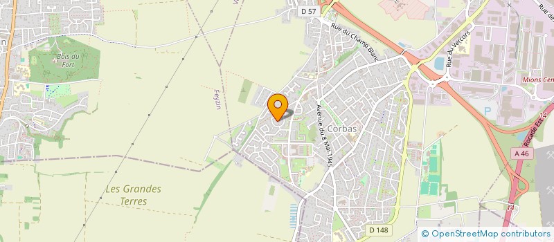 localisation de l'entreprise MONSIEUR CEDRIC GEORGES à CORBAS