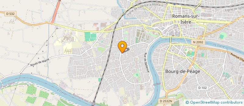 localisation de l'entreprise MONSIEUR CEDRIC GERARD  ROMANS-SUR-ISERE