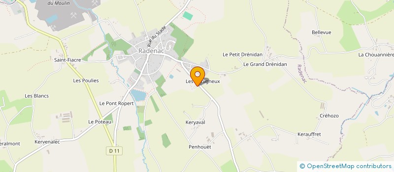 localisation de l'entreprise MONSIEUR CEDRIC GERARD  RADENAC