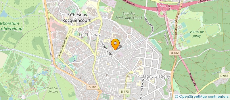 localisation de l'entreprise MONSIEUR CEDRIC GERMAIN  LE CHESNAY-ROCQUENCOURT