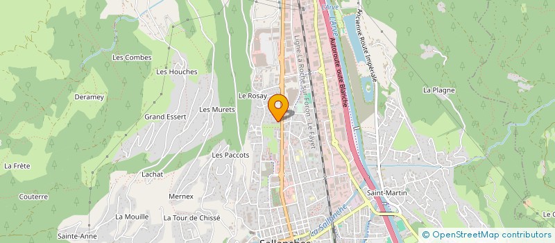 localisation de l'entreprise MONSIEUR CEDRIC GESLOT  SALLANCHES