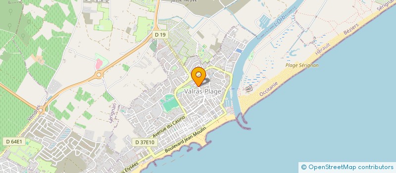 localisation de l'entreprise MONSIEUR CEDRIC GIOIA  VALRAS-PLAGE