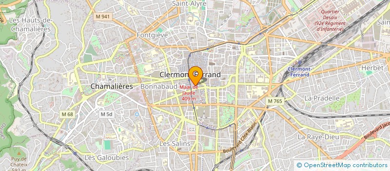 localisation de l'entreprise MONSIEUR CEDRIC GIRAUDET  CLERMONT-FERRAND