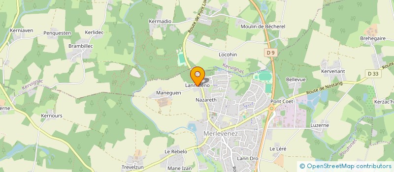 localisation de l'entreprise MONSIEUR CEDRIC GIRAUDO  MERLEVENEZ