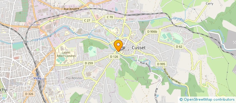 localisation de l'entreprise MONSIEUR CEDRIC GOBRON à CUSSET