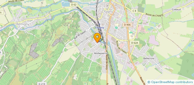 localisation de l'entreprise MONSIEUR CEDRIC GOGNET  CHAGNY