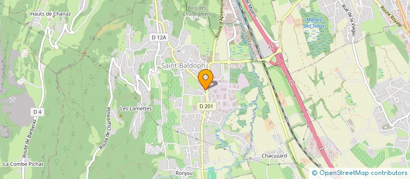 localisation de l'entreprise MONSIEUR CEDRIC GOISSAUD  SAINT-BALDOPH