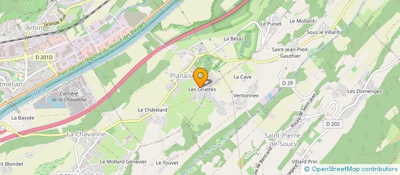 localisation de l'entreprise MONSIEUR CEDRIC GONTHIER  PLANAISE