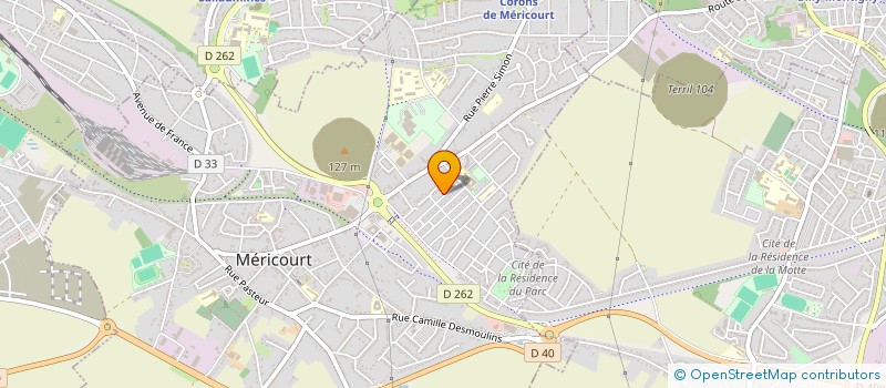 localisation de l'entreprise MONSIEUR CEDRIC GORREZ  MERICOURT