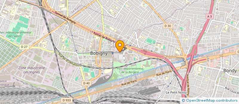localisation de l'entreprise MONSIEUR CEDRIC GOSSEC à BOBIGNY