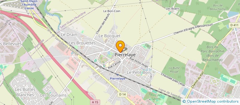 localisation de l'entreprise MONSIEUR CEDRIC GOSSET  PIERRELAYE