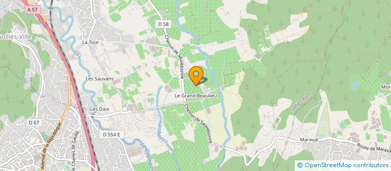 localisation de l'entreprise MONSIEUR CEDRIC GOURRIN  SOLLIES-PONT