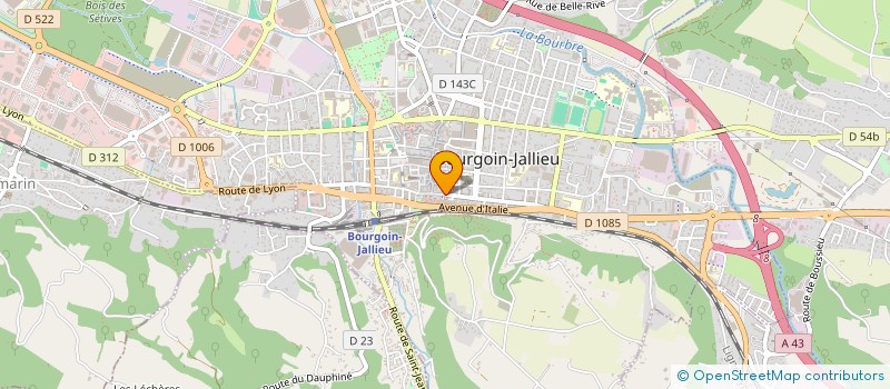 localisation de l'entreprise MONSIEUR CEDRIC GOUY à BOURGOIN-JALLIEU
