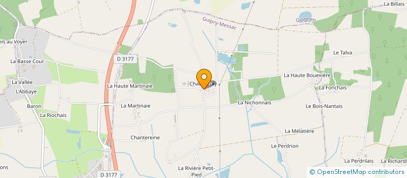 localisation de l'entreprise MONSIEUR CEDRIC GOUZE  GUIPRY-MESSAC