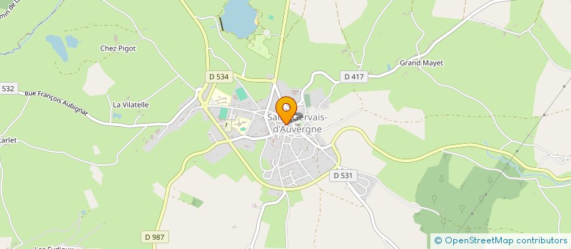 localisation de l'entreprise MONSIEUR CEDRIC GRAND à SAINT-GERVAIS-D'AUVERGNE