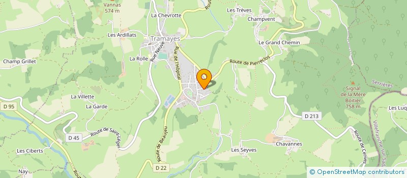 localisation de l'entreprise MONSIEUR CEDRIC GRANDPERRET à SAINT-PIERRE-LE-VIEUX