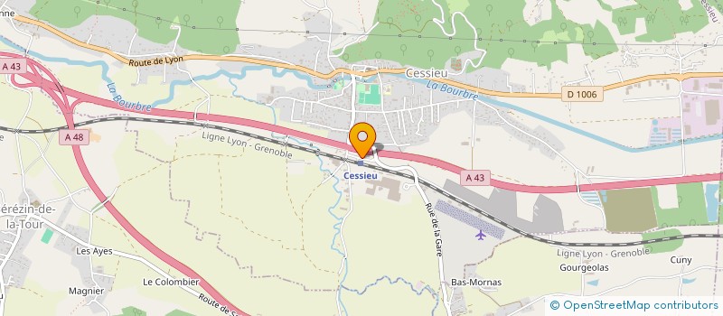 localisation de l'entreprise MONSIEUR CEDRIC GRAS  CESSIEU