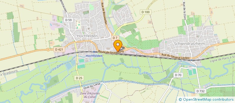 localisation de l'entreprise MONSIEUR CEDRIC GRASSWILL  HOCHFELDEN