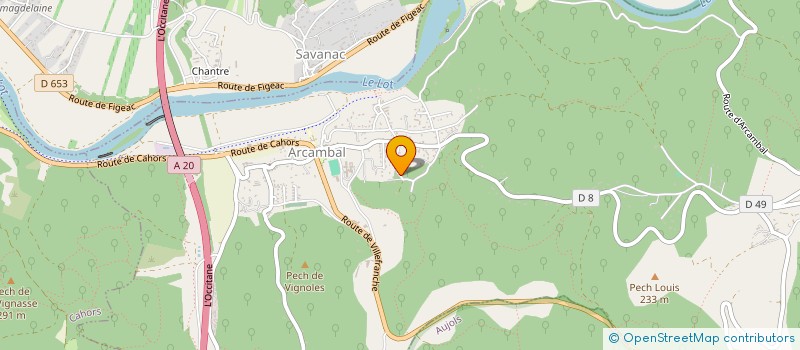 localisation de l'entreprise MONSIEUR CEDRIC GRATADOUR  ARCAMBAL