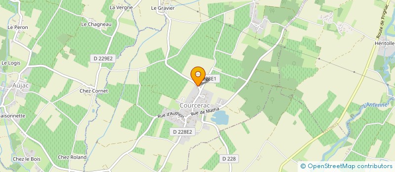 localisation de l'entreprise MONSIEUR CEDRIC GRELLIER à COURCERAC