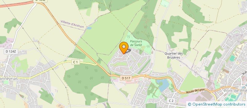 localisation de l'entreprise MONSIEUR CEDRIC GRIMALDI  CHARVIEU-CHAVAGNEUX