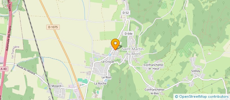 localisation de l'entreprise MONSIEUR CEDRIC GROBON  SAINT-MARTIN-DU-MONT