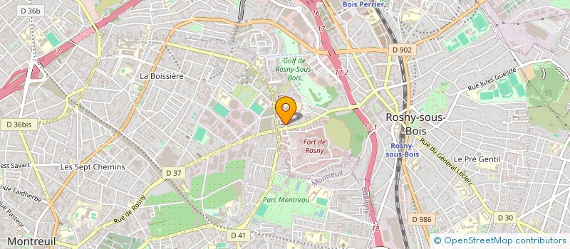 localisation de l'entreprise MONSIEUR CEDRIC GROJEAN  ROSNY-SOUS-BOIS
