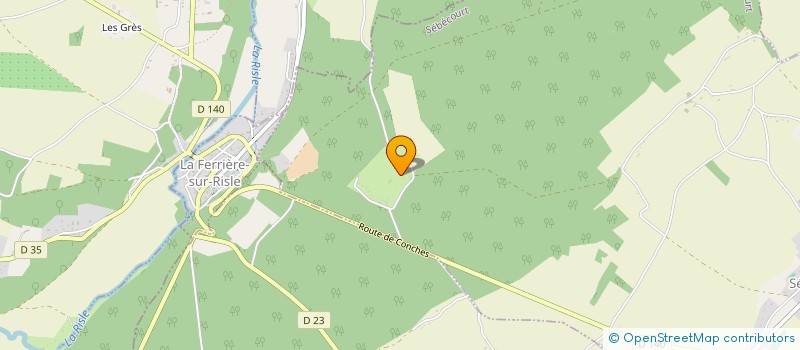 localisation de l'entreprise MONSIEUR CEDRIC GROSJEAN  SEBECOURT