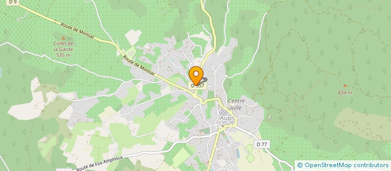 localisation de l'entreprise MONSIEUR CEDRIC GROSSI  AUPS