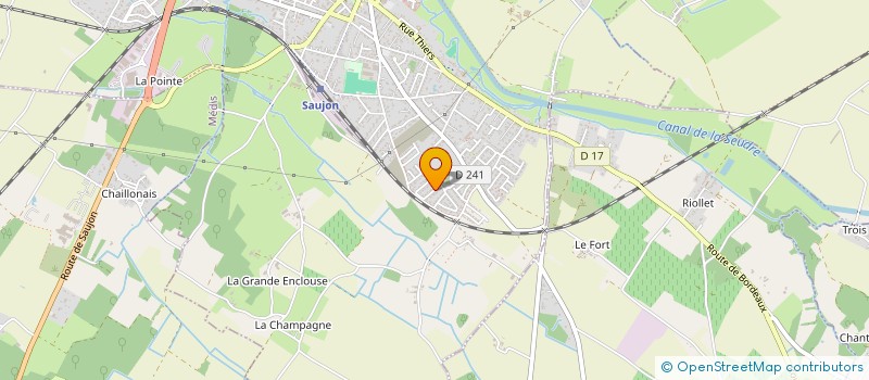 localisation de l'entreprise MONSIEUR CEDRIC GRUET  SAUJON