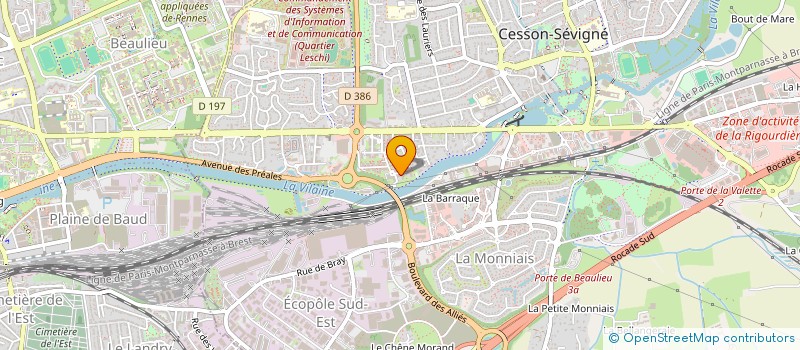 localisation de l'entreprise MONSIEUR CEDRIC GUEGUEN  CESSON-SEVIGNE