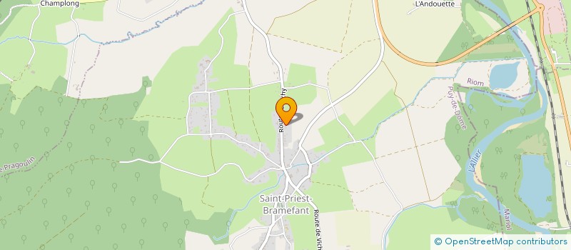localisation de l'entreprise MONSIEUR CEDRIC GUIGNARD  SAINT-PRIEST-BRAMEFANT