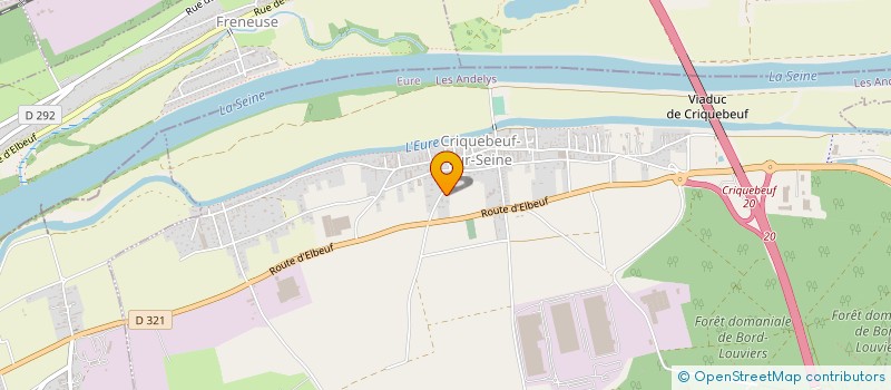 localisation de l'entreprise MONSIEUR CEDRIC GUILLARD  CRIQUEBEUF-SUR-SEINE