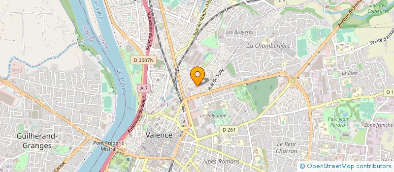 localisation de l'entreprise MONSIEUR CEDRIC GUILLARME  BOURG LES VALENCE