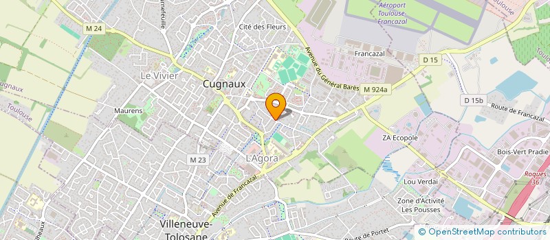 localisation de l'entreprise MONSIEUR CEDRIC GUILLERMIN  CUGNAUX