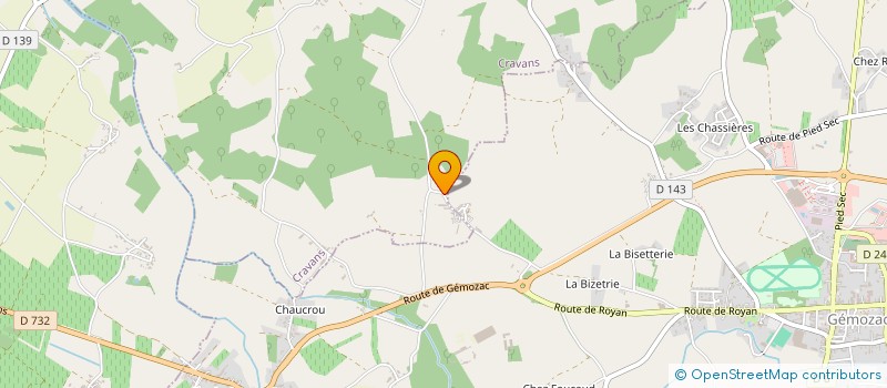 localisation de l'entreprise MONSIEUR CEDRIC GUILLON  CRAVANS