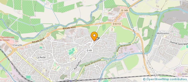 localisation de l'entreprise MONSIEUR CEDRIC GUIRONNET  CARCASSONNE