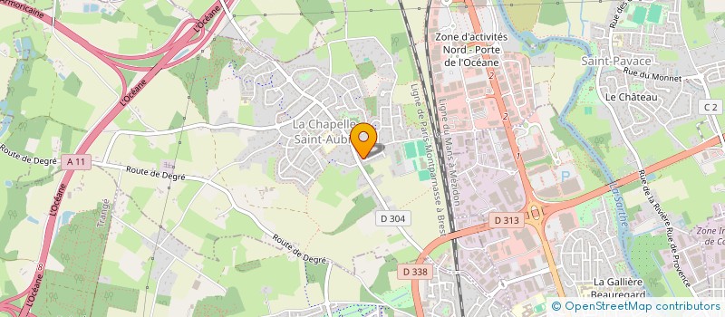 localisation de l'entreprise MONSIEUR CEDRIC HAMON  LA CHAPELLE-SAINT-AUBIN