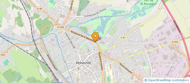 localisation de l'entreprise MONSIEUR CEDRIC HAMON à ABBEVILLE