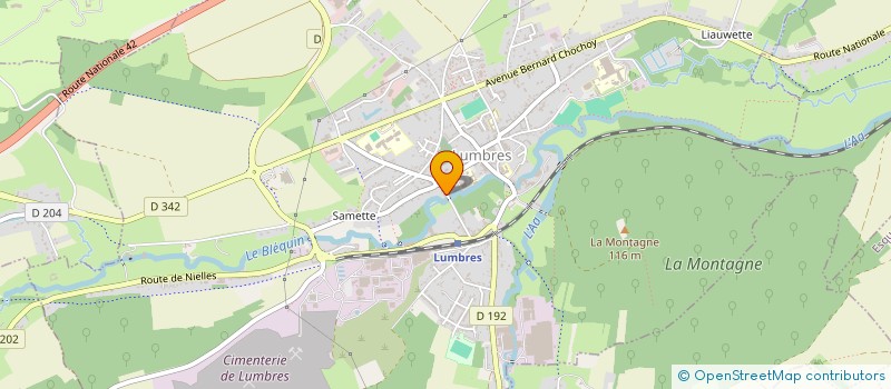 localisation de l'entreprise MONSIEUR CEDRIC HANON  LUMBRES