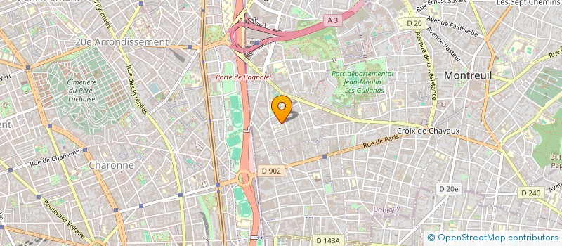 localisation de l'entreprise MONSIEUR CEDRIC HAUTEVILLE à BAGNOLET