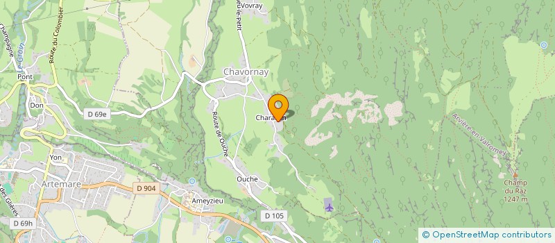 localisation de l'entreprise MONSIEUR CEDRIC HEC  ARVIERE-EN-VALROMEY