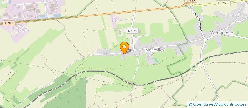 localisation de l'entreprise MONSIEUR CEDRIC HECQUET  MENESLIES