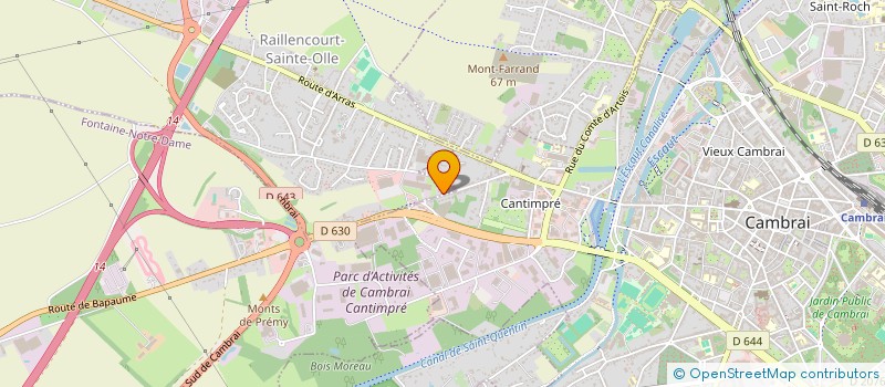 localisation de l'entreprise MONSIEUR CEDRIC HERBAUT  RAILLENCOURT-SAINTE-OLLE