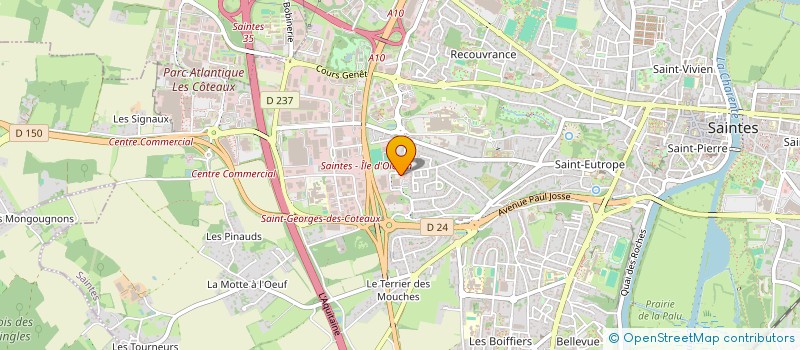 localisation de l'entreprise MONSIEUR CEDRIC HERBELOT  SAINTES