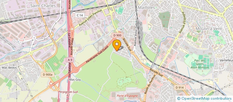 localisation de l'entreprise MONSIEUR CEDRIC HERBERT  PERPIGNAN