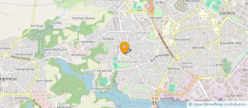 localisation de l'entreprise MONSIEUR CEDRIC HERZEEL  LORIENT