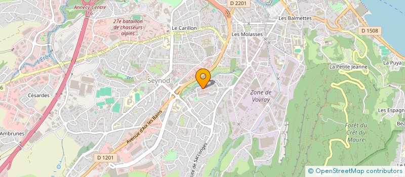 localisation de l'entreprise MONSIEUR CEDRIC HILDENBRAND à ANNECY