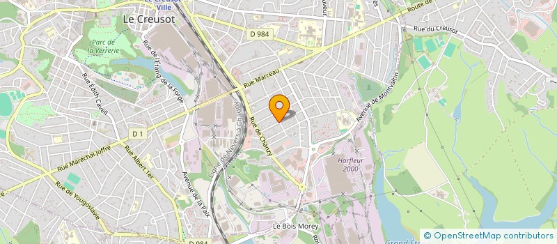 localisation de l'entreprise MONSIEUR CEDRIC HOLDER  LE CREUSOT